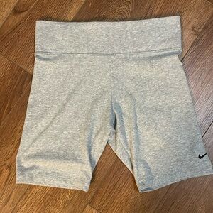 Gray Nike Biker Shorts